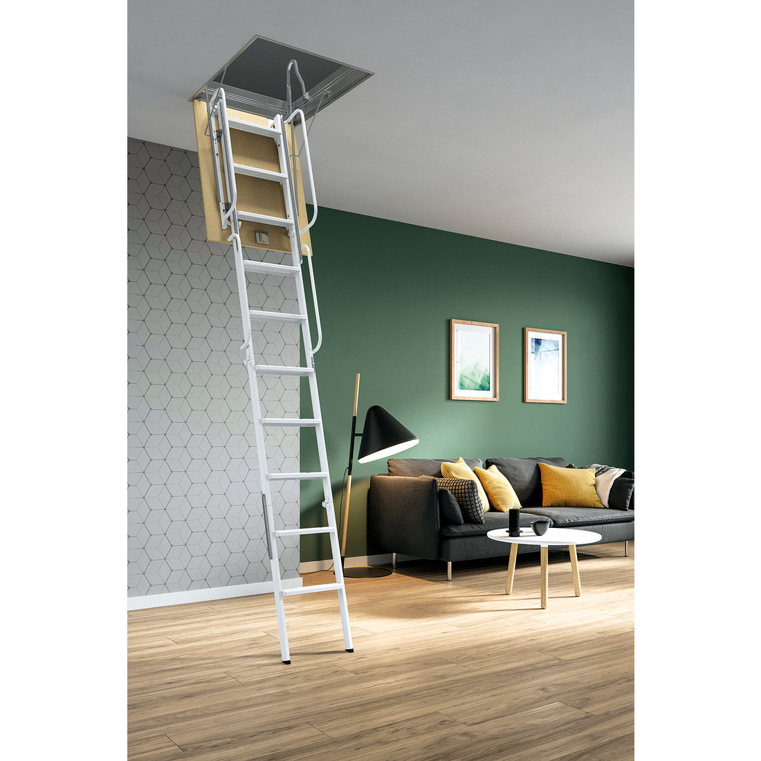 Retractable staircase 4PZ
