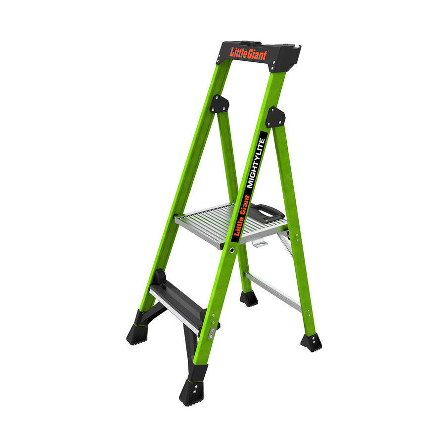 MightyLite - Lightweight Non-Conductive Fiberglass Slim-Profile Stepladder