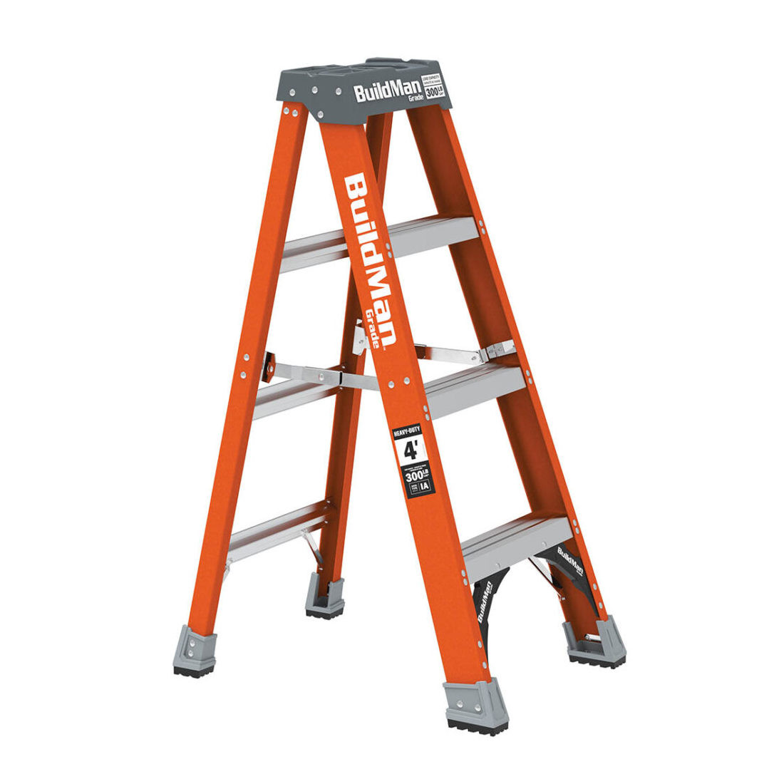 Fiberglass Stepladder BuildMan E-SLFB-300lb