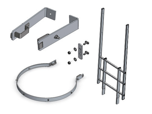 Ladder Parts Support Structures Spare Parts Fixed ladders : Echelle Canada