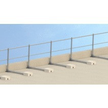 SELF-SUPPORTING STRAIGHT GUARDRAIL