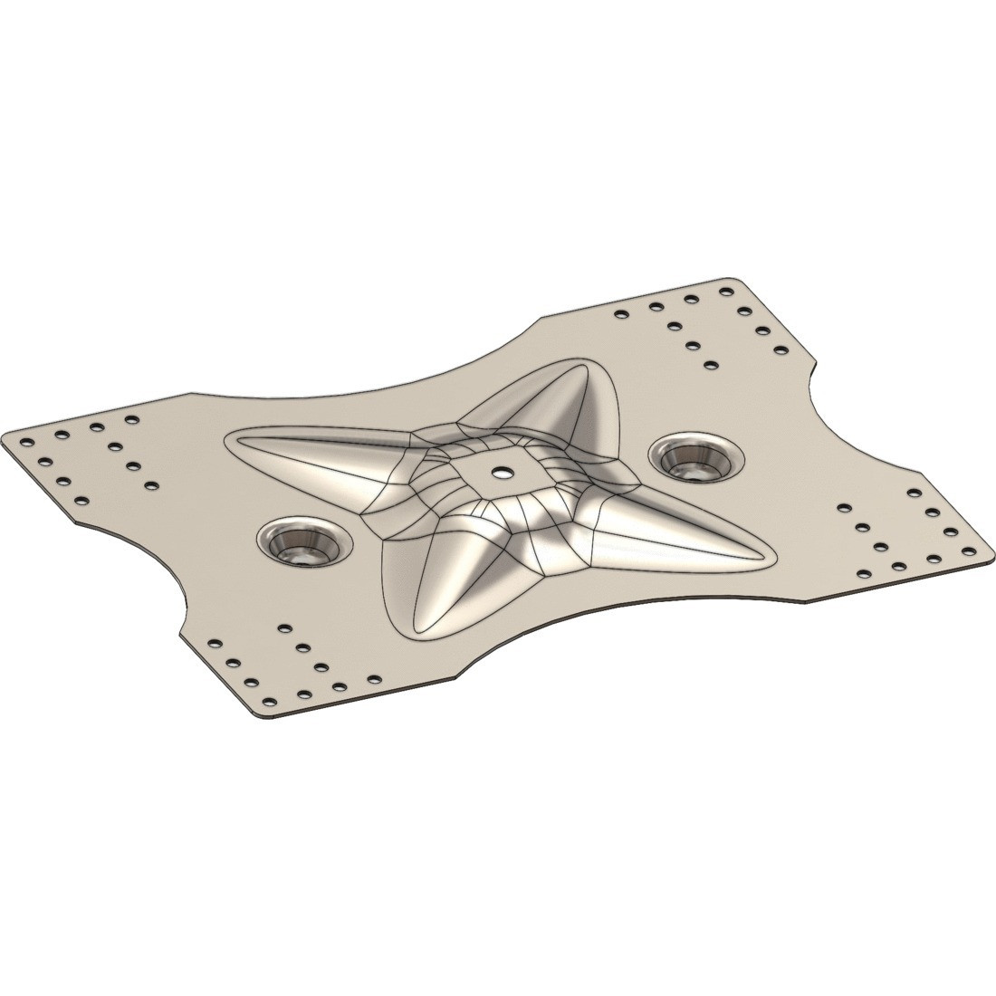 CONEKT Plate for 2 swivels