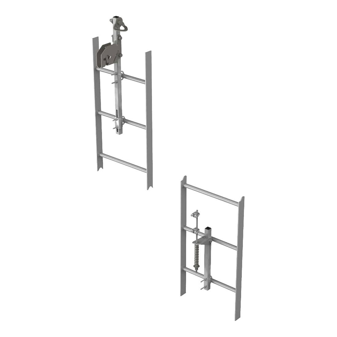 Lad-Saf Standard Rung Mount 2 User Galvanized Steel Bracketry