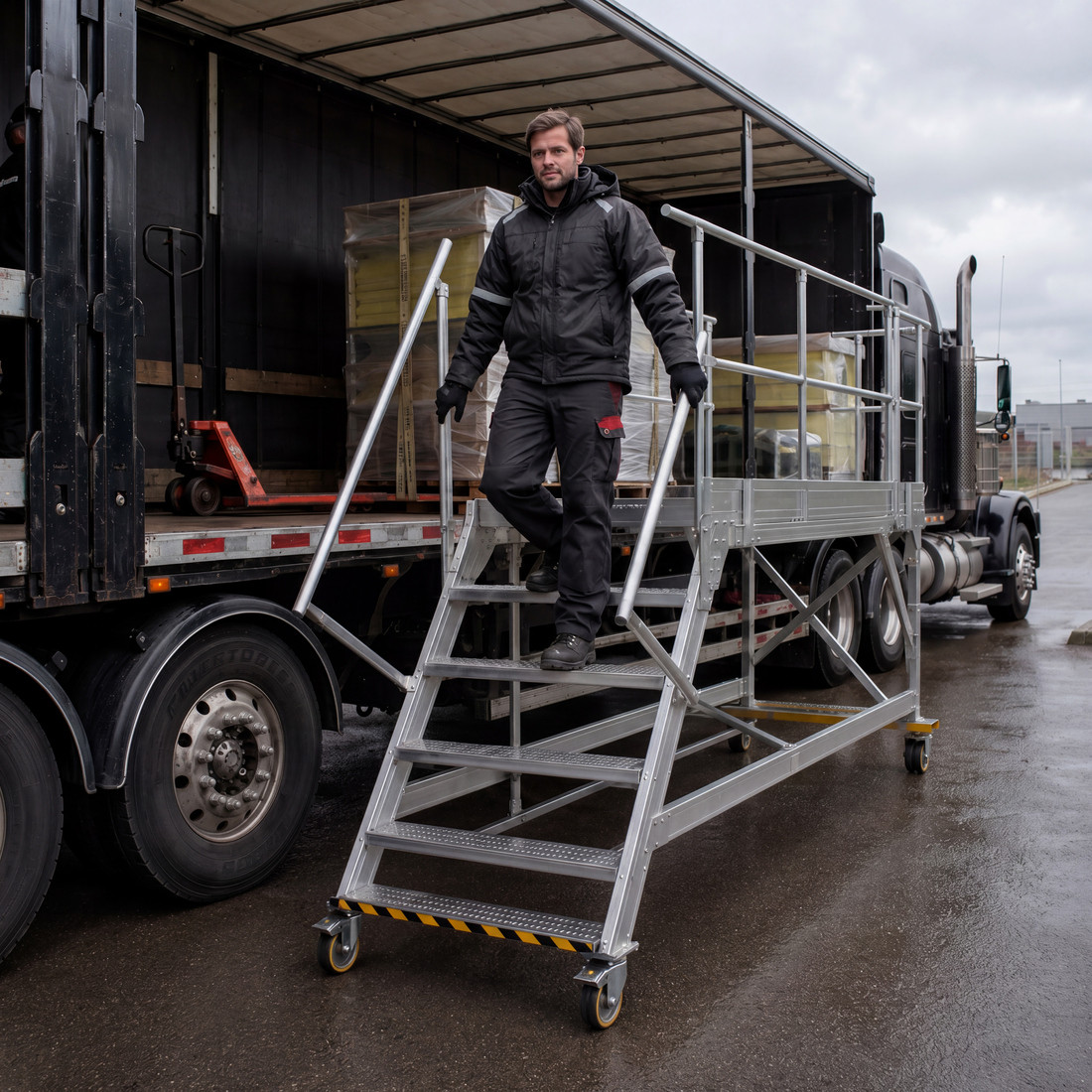 Mobile Truck Loading Platform - Length 2000 mm (6 ft 7 in)